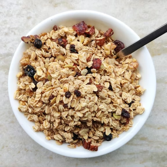 Organic Vegan Crunchy Nut Berry Granola Recipe
