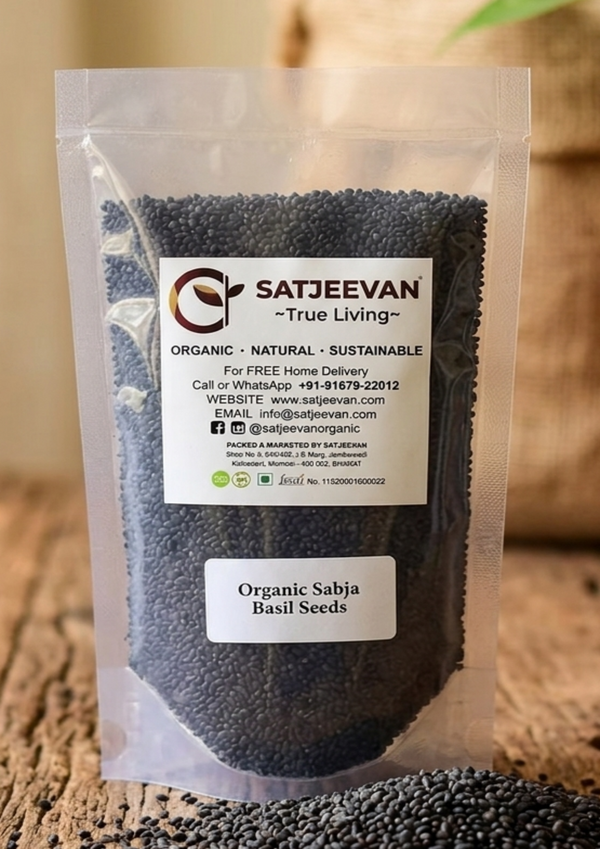 Organic Sabja Basil Seeds 250g
