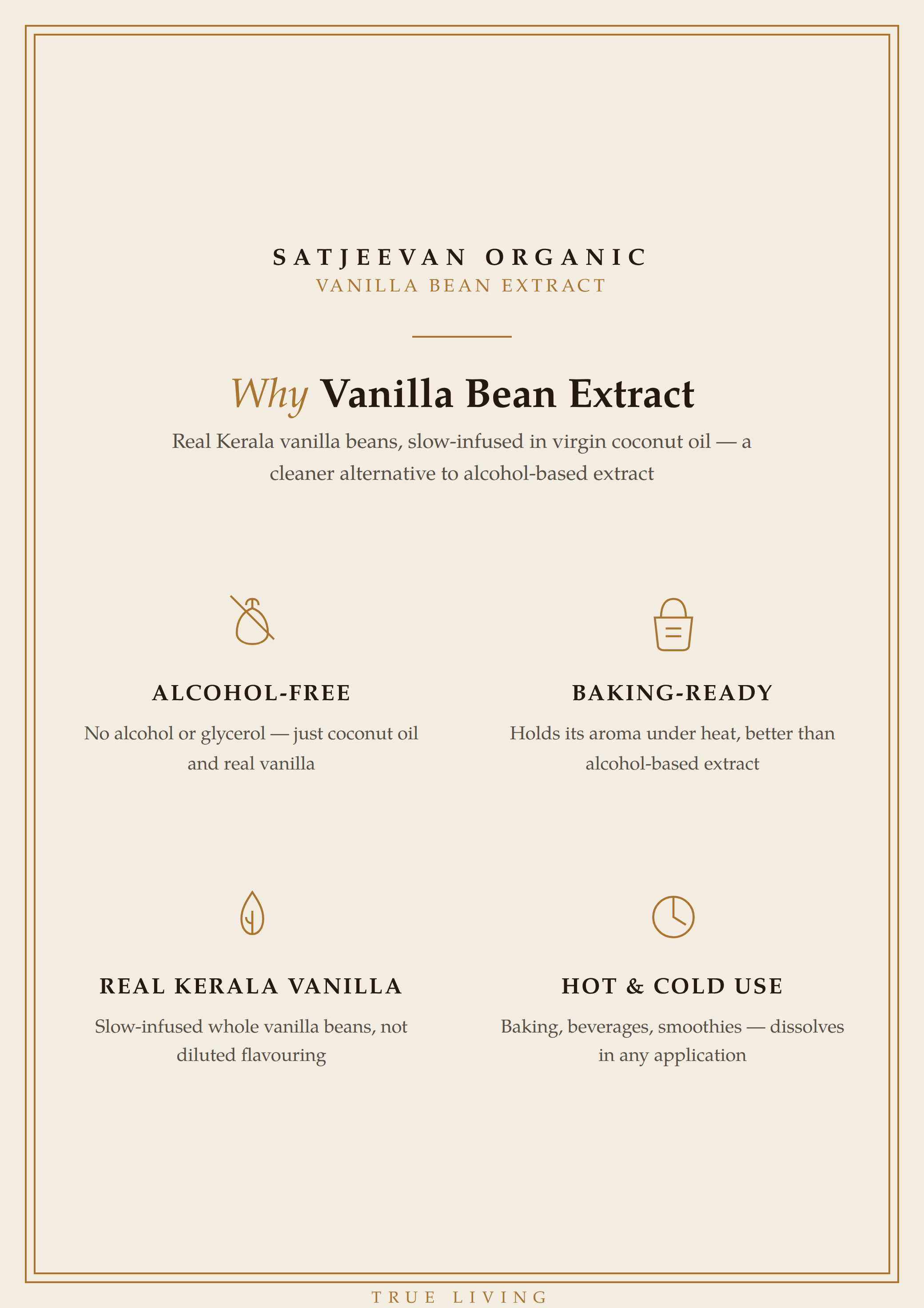 Organic Vanilla Bean Extract 250ml
