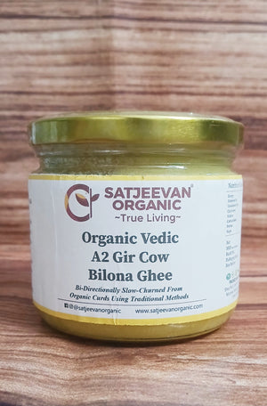 Satjeevan Organic Vedic Gir Cow Bilona Ghee 250ml