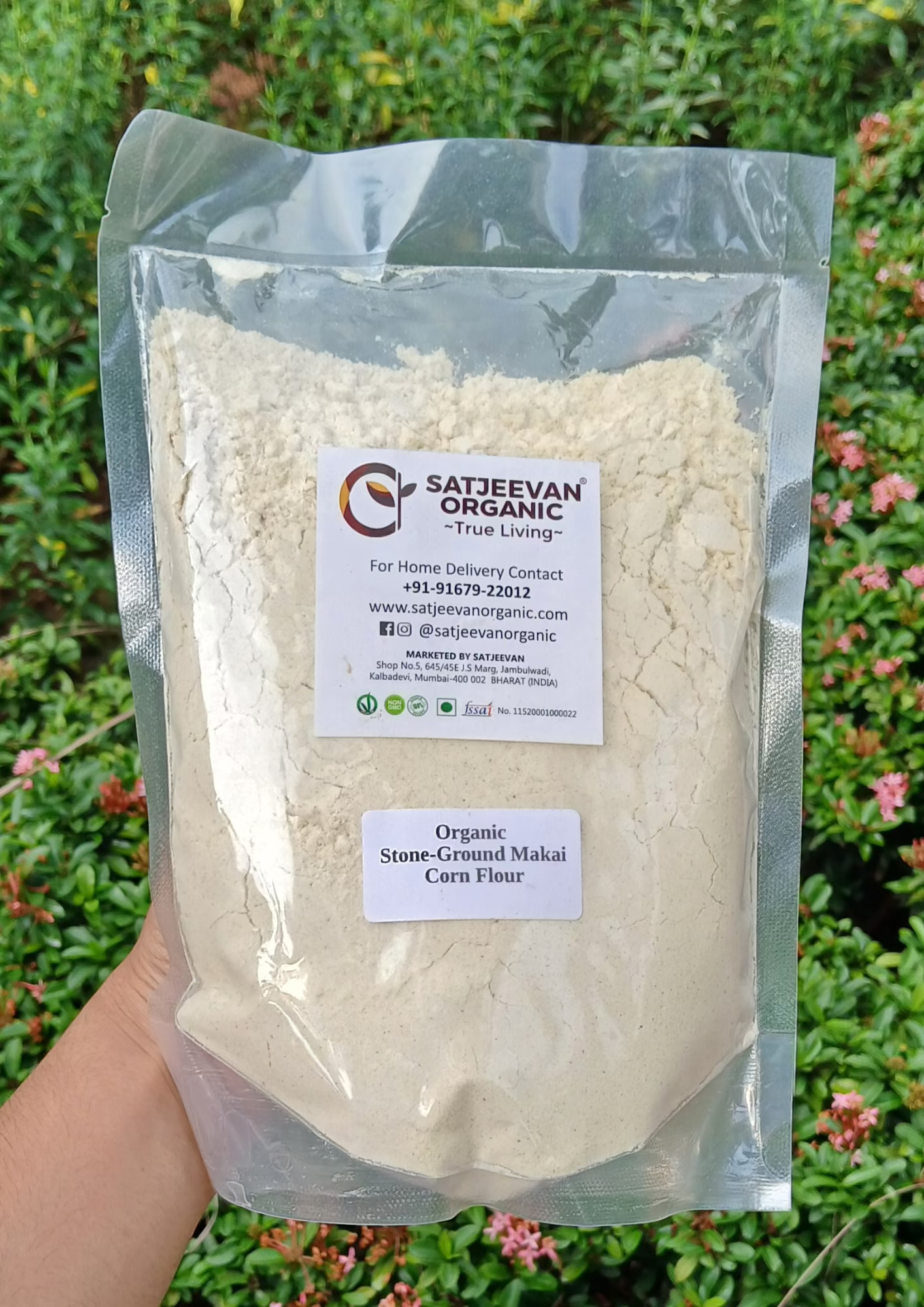 Organic Stone-Ground Makai Corn Flour 500g