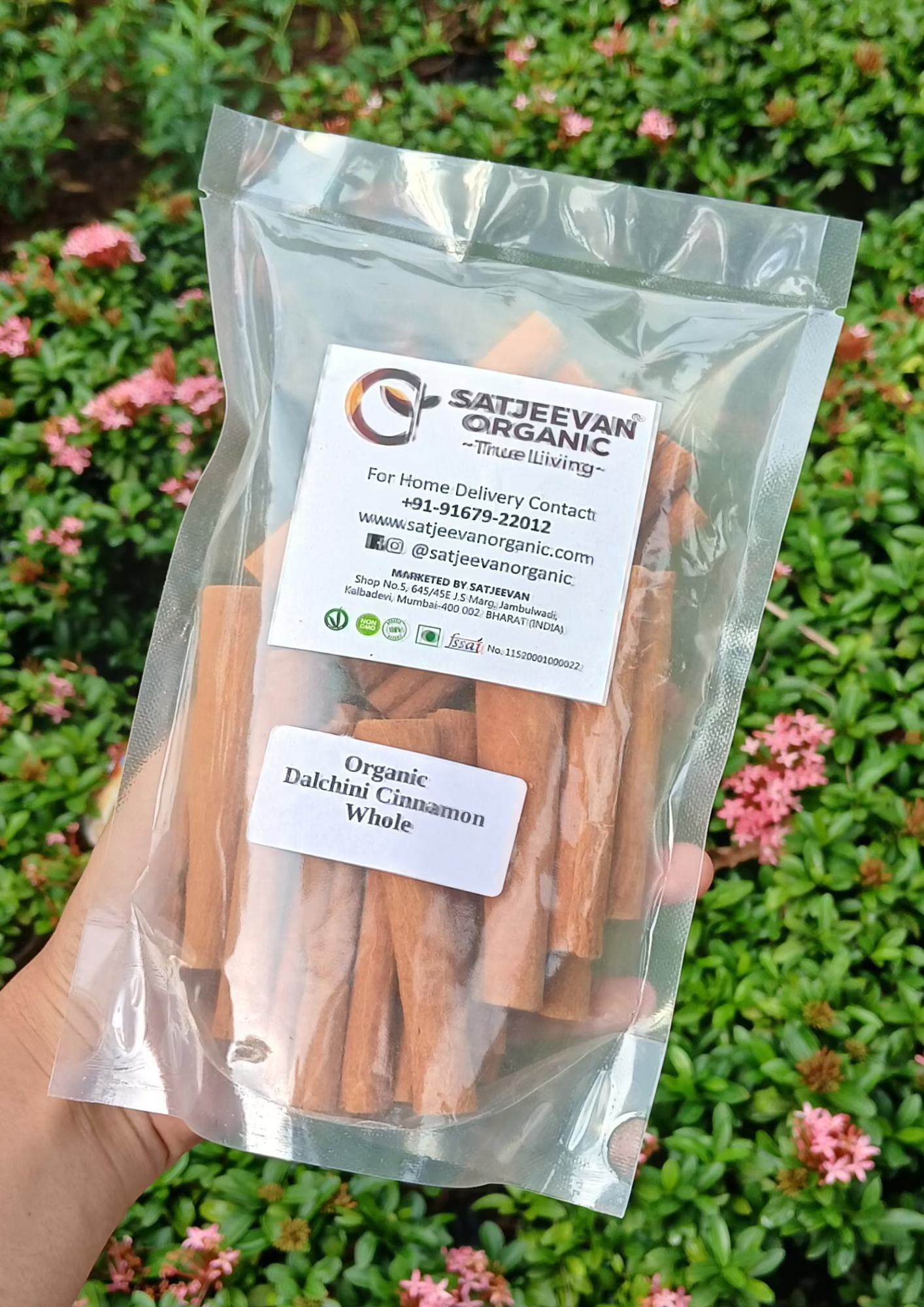 Organic Dalchini Cinnamon Whole 100g