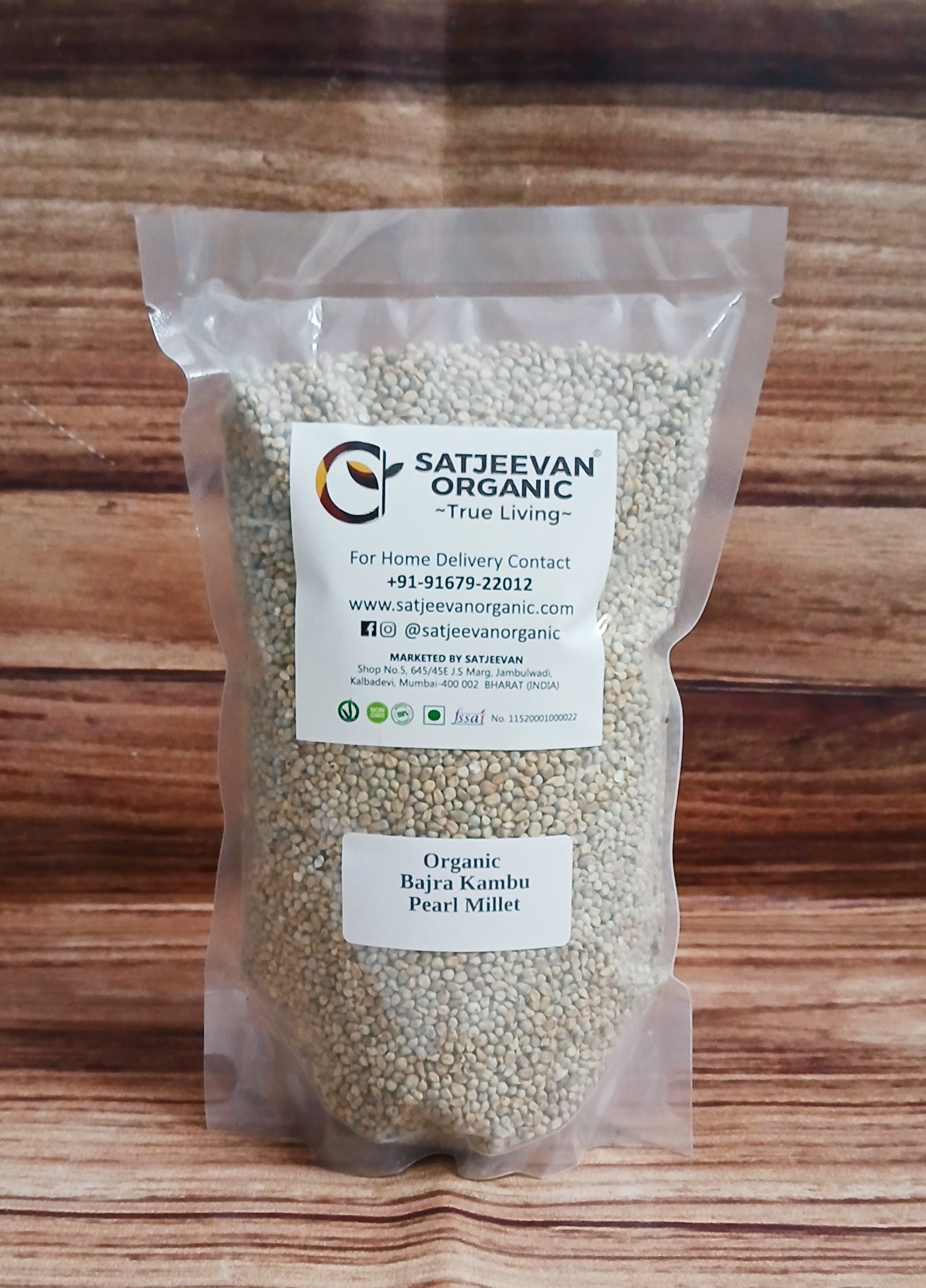 Organic Bajra Kambu Pearl Millet 500g