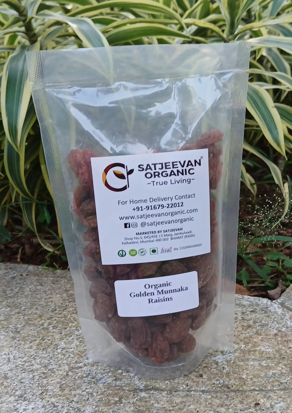 Organic Golden Munakka Raisins 200g