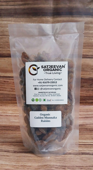 Organic Golden Munakka Raisins 200g