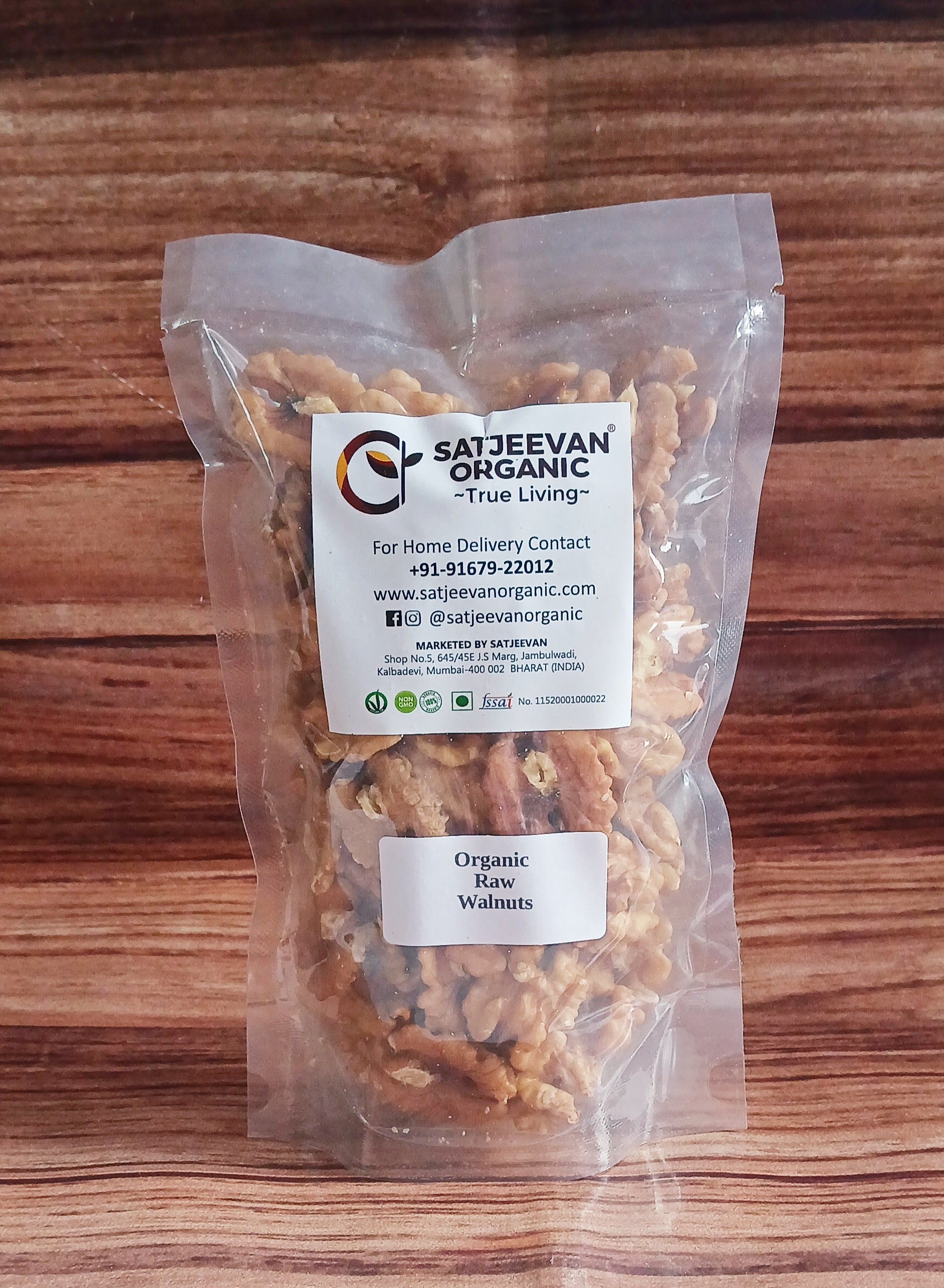 Organic Raw Akhrot Walnuts 200g