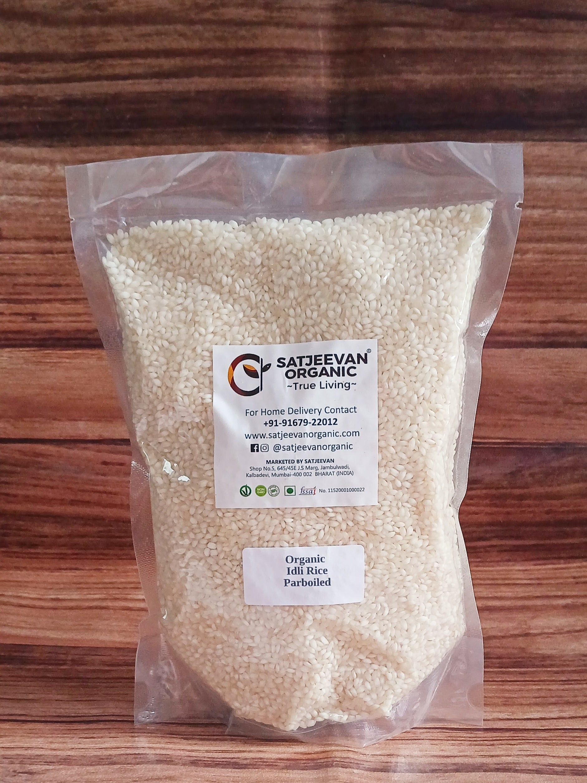 Organic Idli Rice Parboiled 1000g