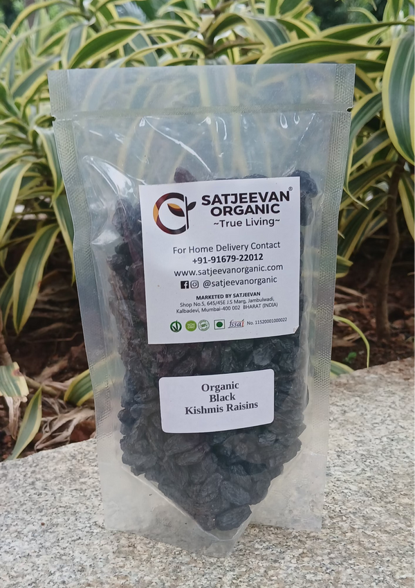 Organic Black Kishmis Raisins 200g