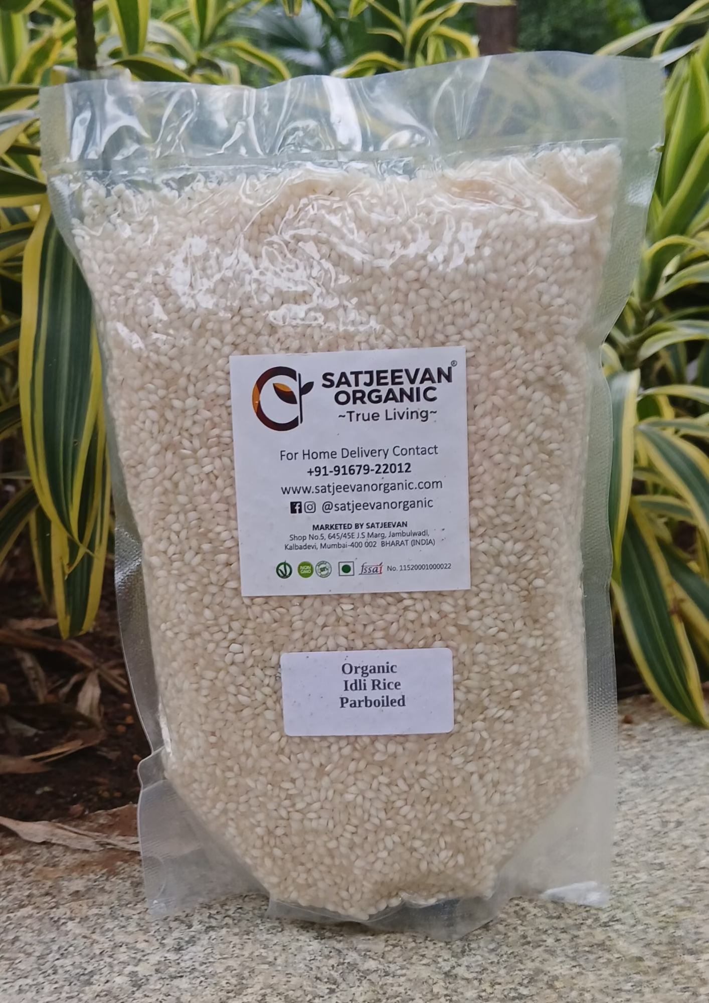 Organic Idli Rice Parboiled 1000g
