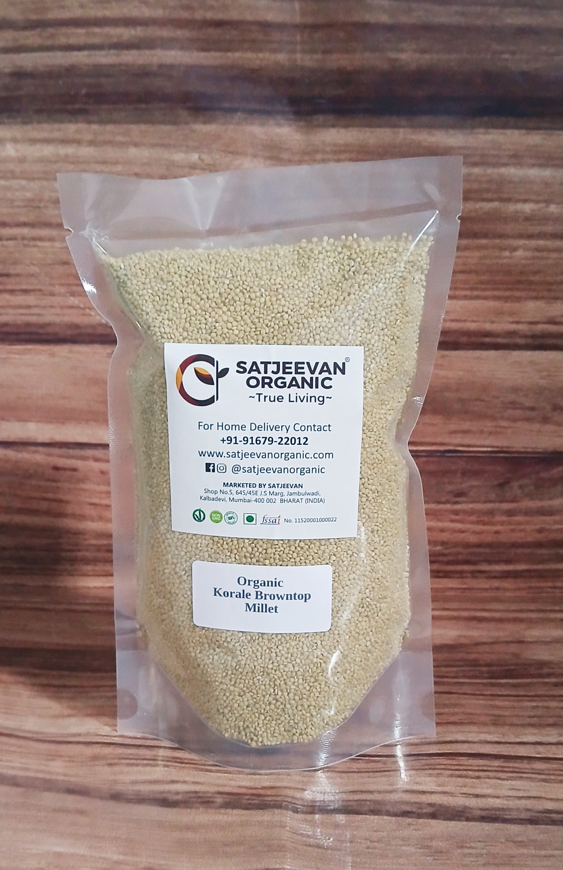 Organic Korale Browntop Millet 500g