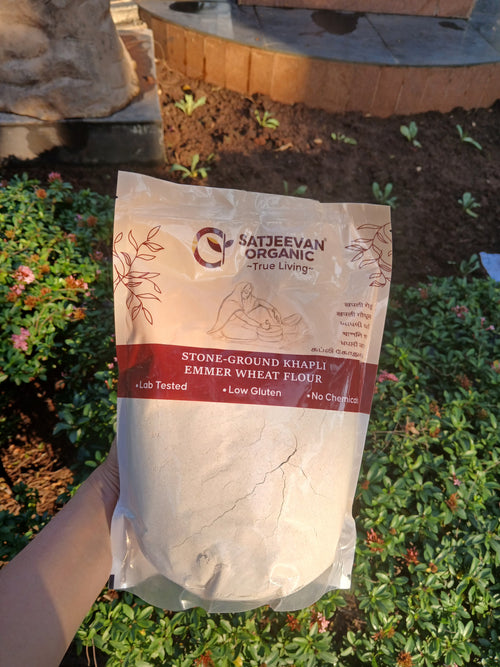 Organic Stone-Ground Khapli Emmer Wheat Flour 1000g
