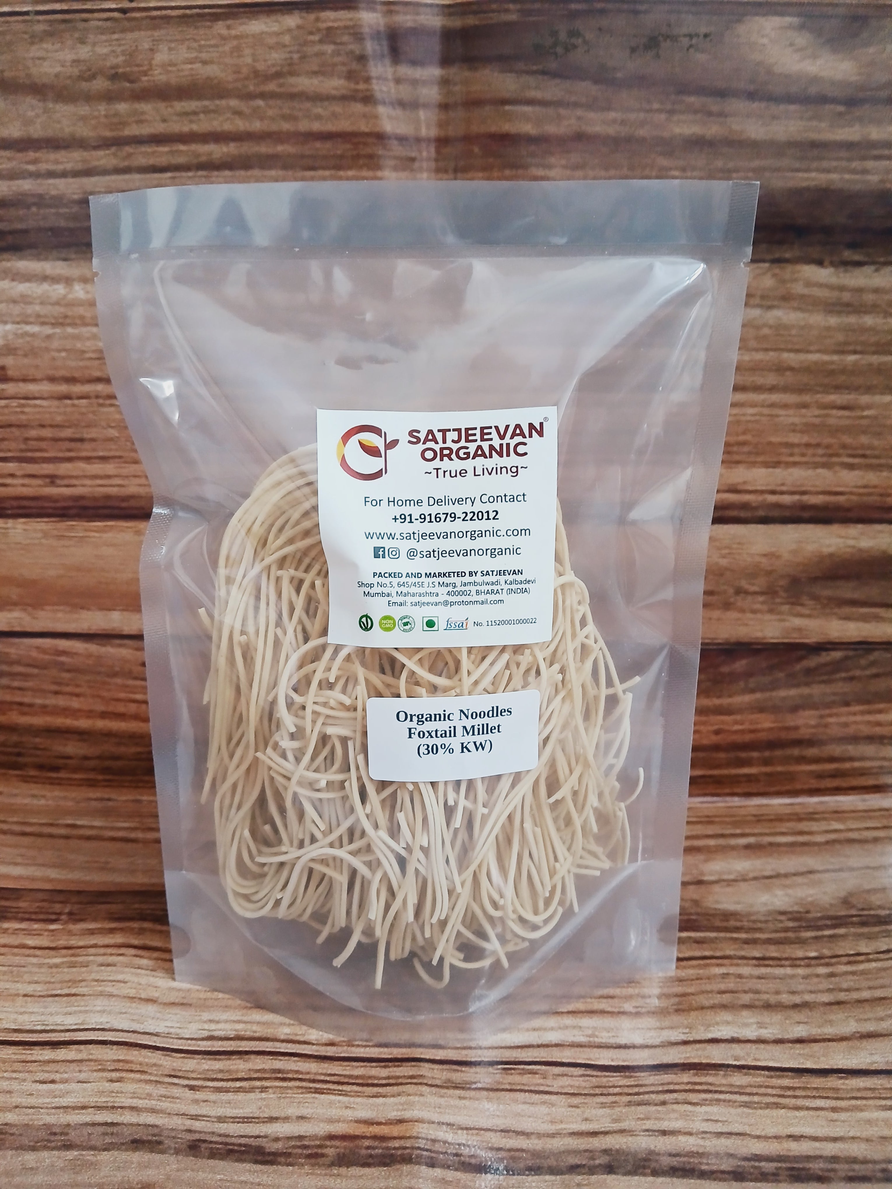 Organic Noodles Foxtail Millet (30%KW) 200g