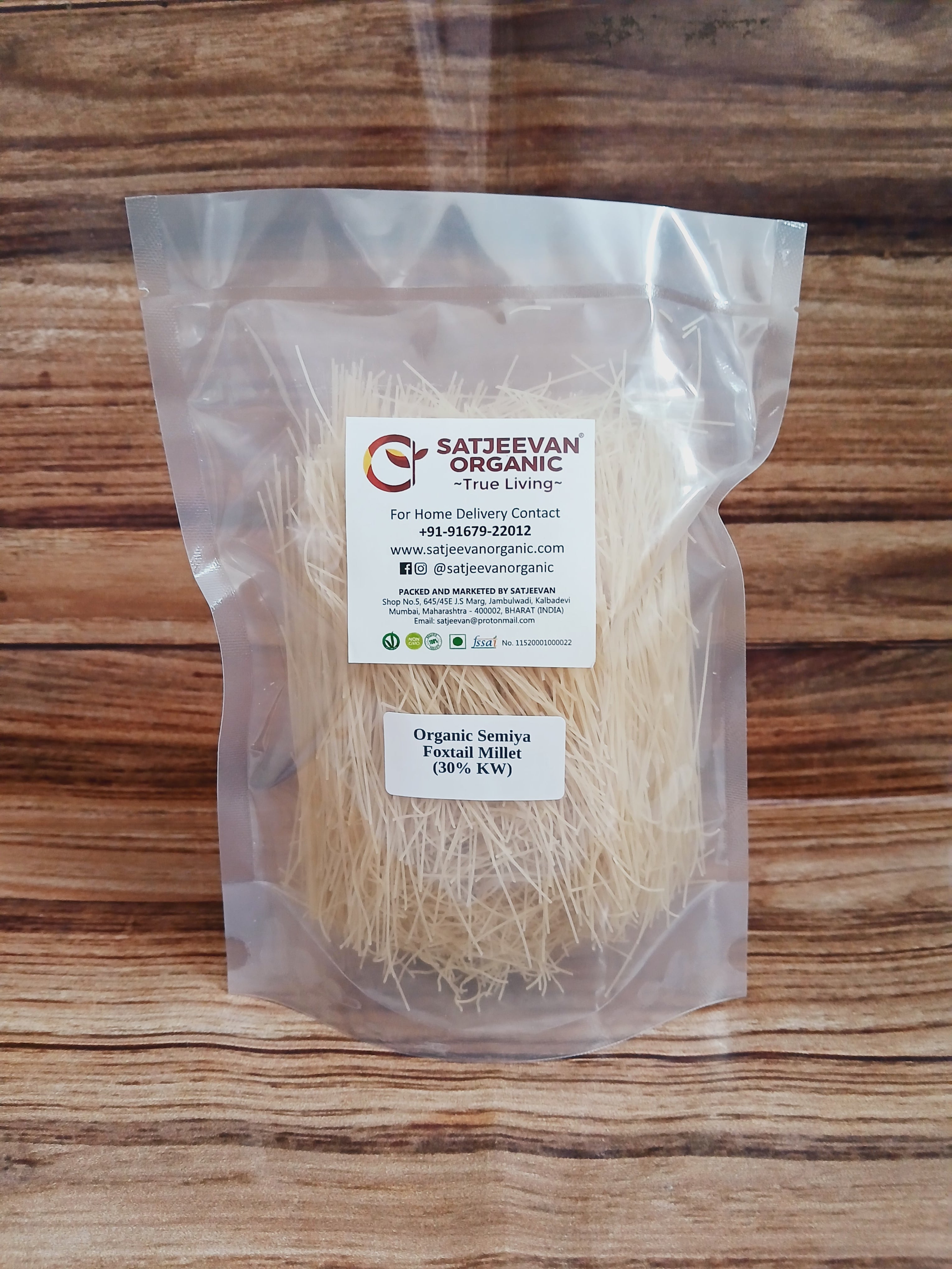Organic Semiya Foxtail Millet (30%KW) 200g