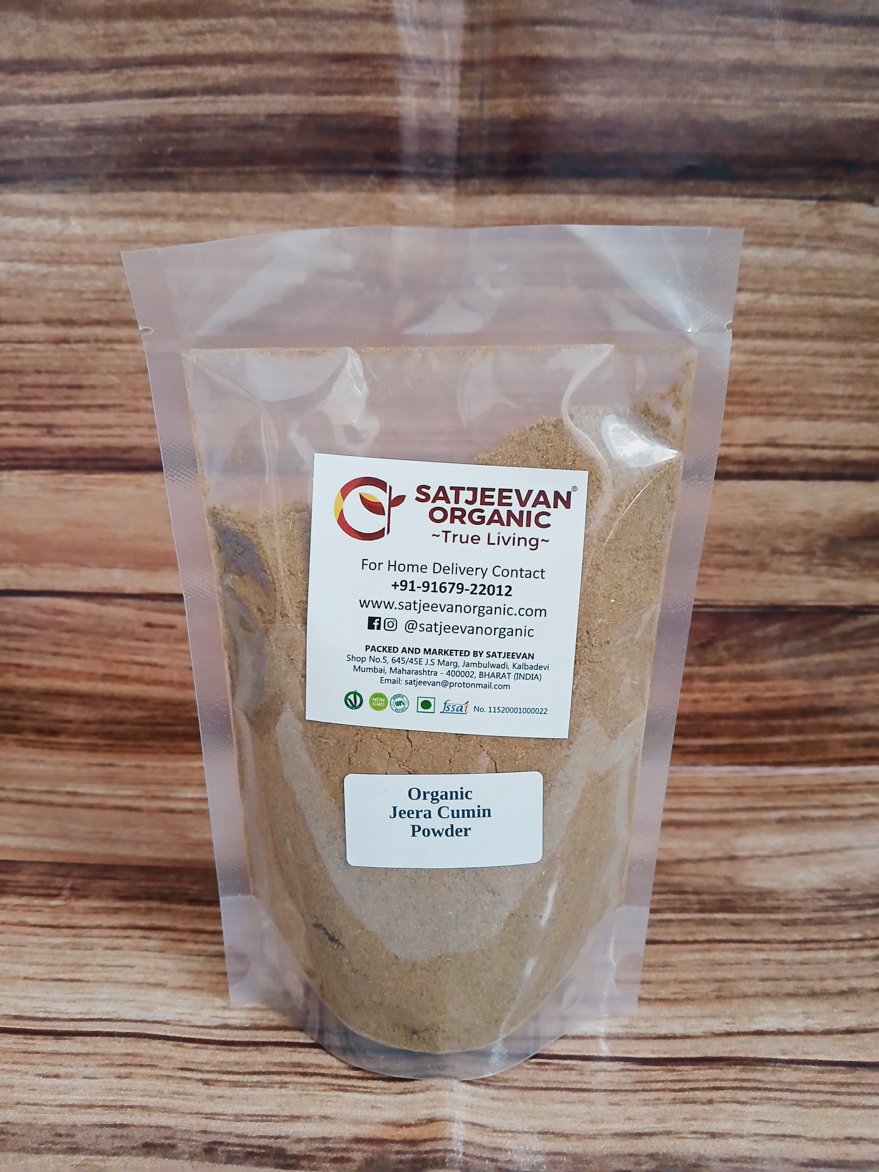 Organic Jeera Cumin Powder 250g