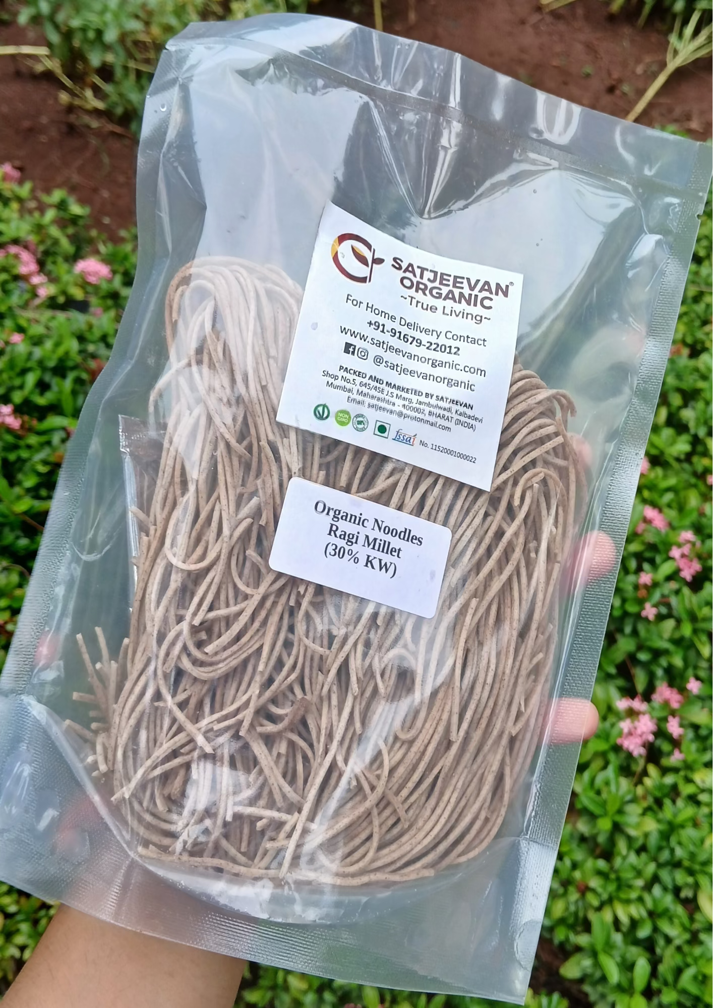 Organic Noodles Ragi Millet (30%KW) 200g