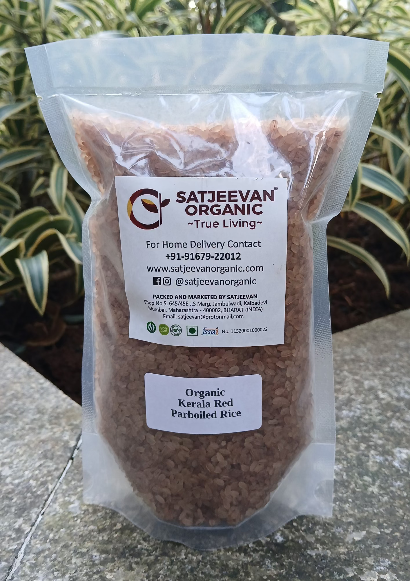 Organic Kerala Red Parboiled Rice