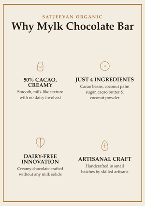 Organic Milk Chocolate Bar 50% Cacao 70g