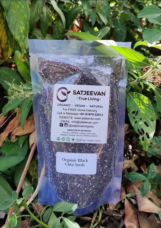 Organic Chia Seeds Black 250g