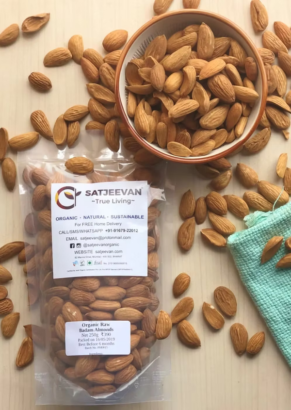 Organic Raw Badam Almonds 200g