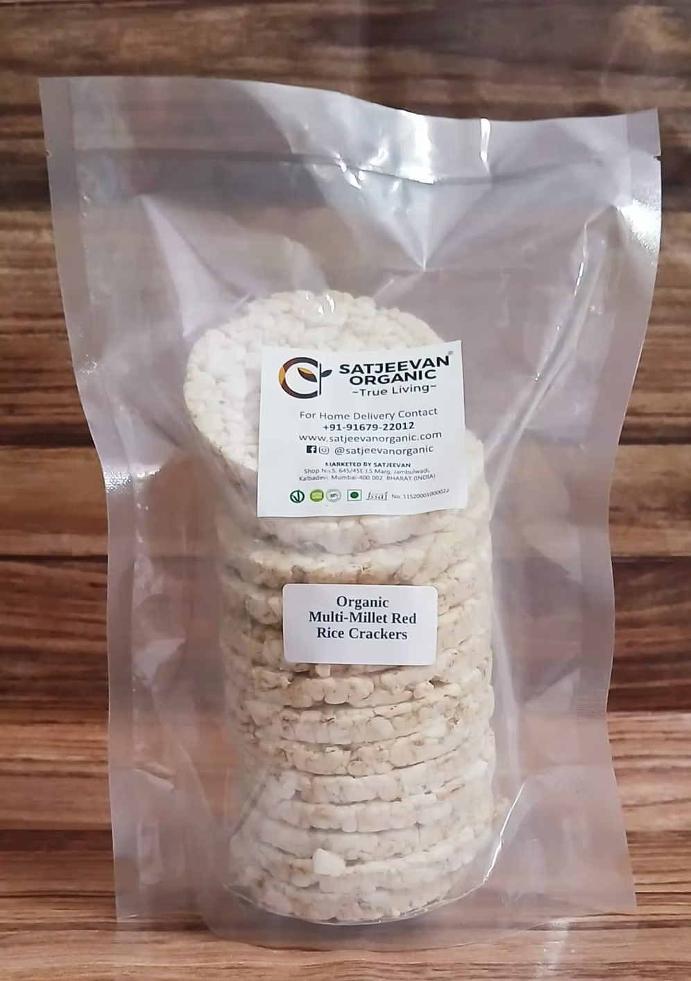 Organic Multi-Millet Red Rice Crackers 100g