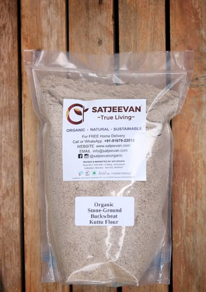 Organic Stone-Ground Buckwheat Kuttu Flour 500g