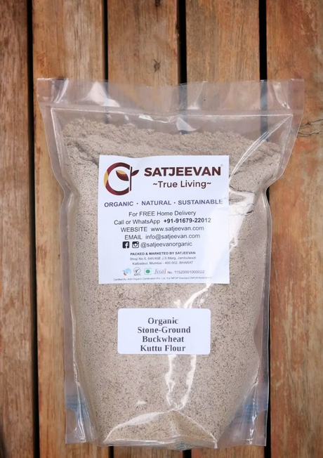 Organic Stone-Ground Buckwheat Kuttu Flour 500g