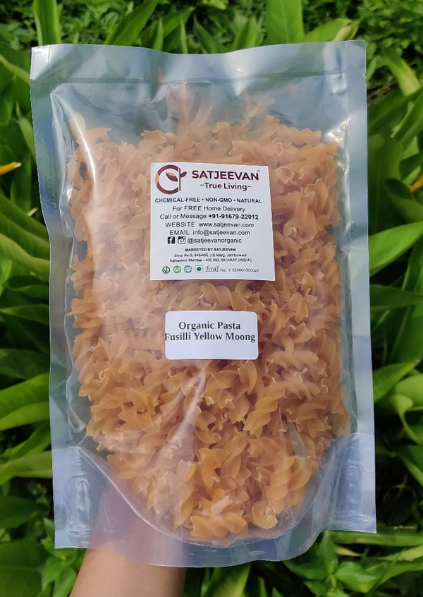 Organic Pasta Fusilli Yellow Moong (GF) 500g