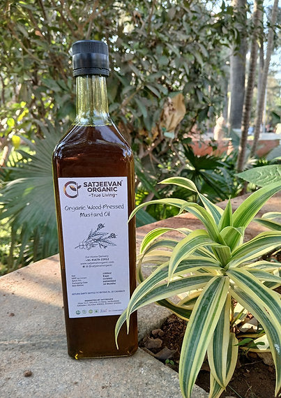 Organic Wood-Pressed Mustard Oil