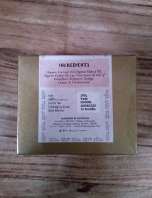 Organic Citrus Boswellia Soap 100g