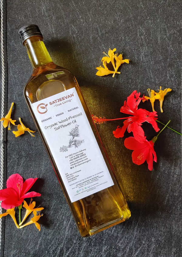 Organic Wood-Pressed Safflower Oil