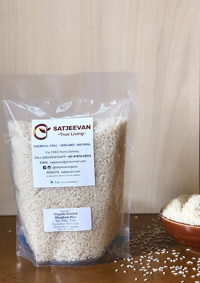 Organic Govind Bhogham White Rice 1000g