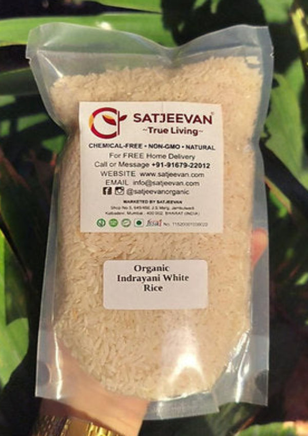 Organic Indrayani White Rice 1000g