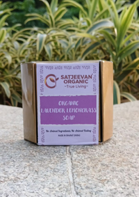 Organic Lavender Lemongrass Soap 100g