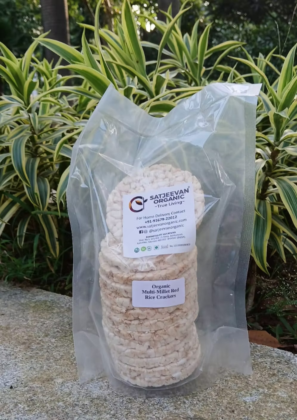 Organic Multi-Millet Red Rice Crackers 100g