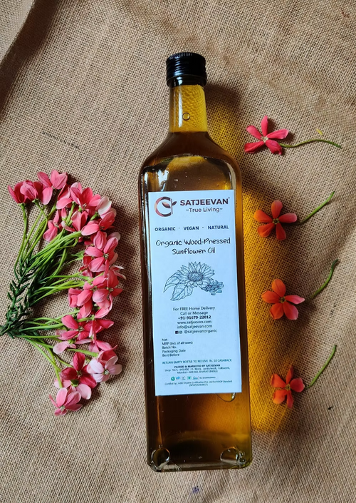 Organic Wood-Pressed Sunflower Oil