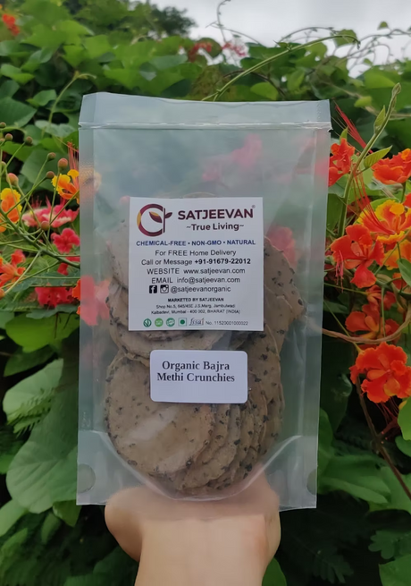 Organic Bajra Methi Crunchies 100g
