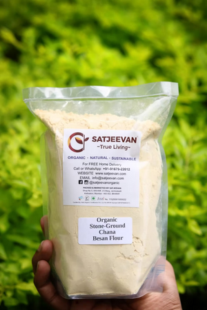 Organic Stone-Ground Chana Besan Flour 500g