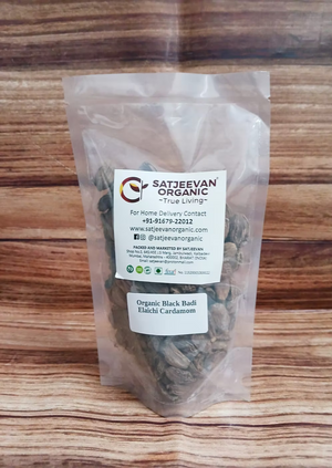 Organic Black Badi Elaichi Cardamom 100g