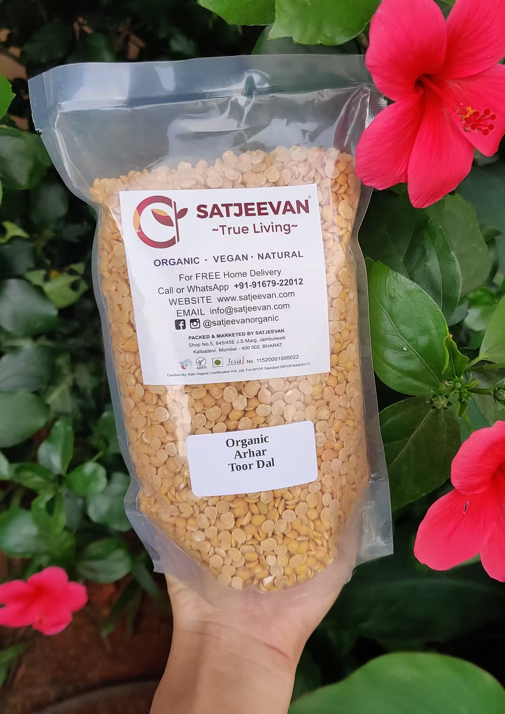Organic Arhar Toor Dal