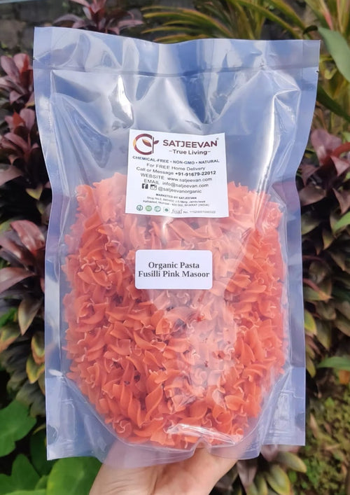 Organic Pasta Fusilli Pink Masoor (GF) 500g