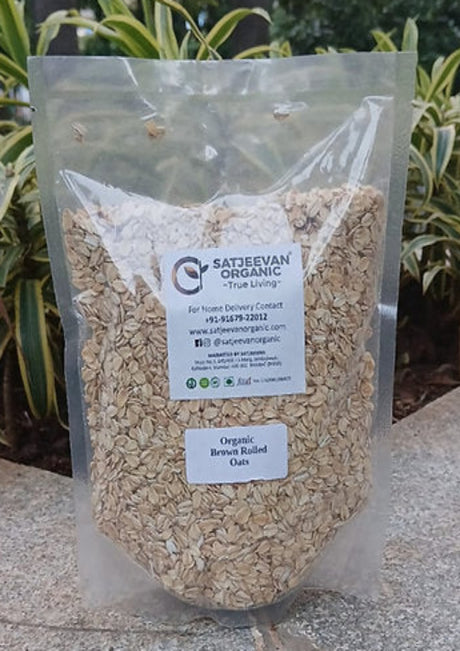 Organic Brown Oats Rolled 500g