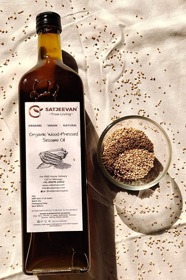 Organic Wood-Pressed Sesame Oil