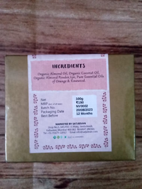 Organic Rose Almond Soap 100g