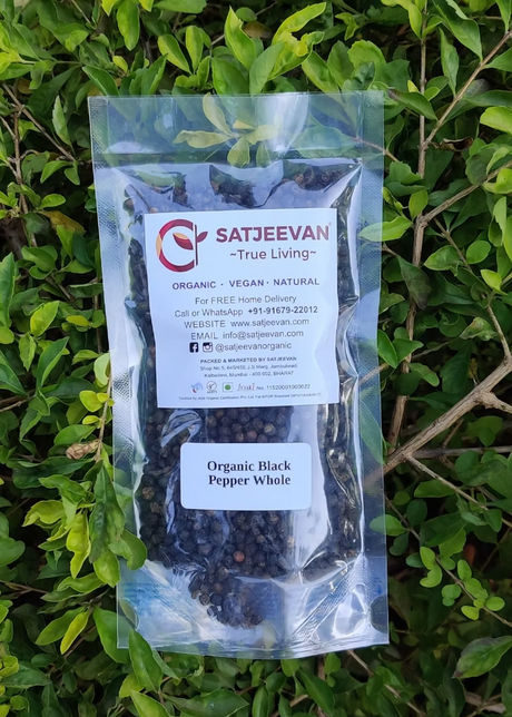 Organic Black Pepper Whole 100g