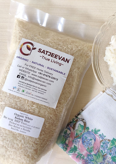Organic Kolum White Rice 1000g