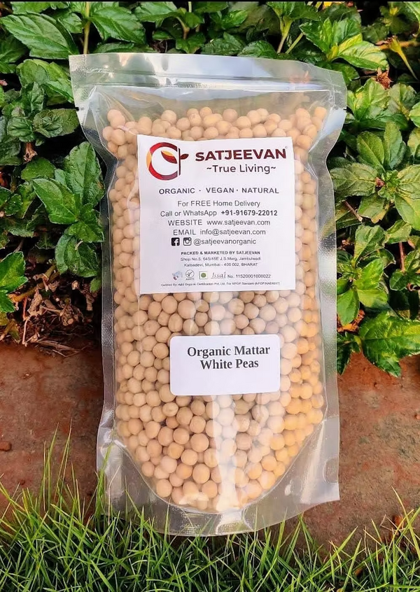 Organic Mattar White Peas 500g