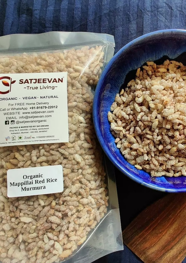 Organic Mappillai Red Rice Murmura 200g