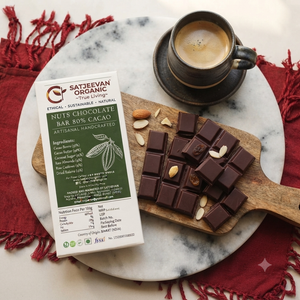 Organic Nuts Chocolate Bar 80% Cacao 70g