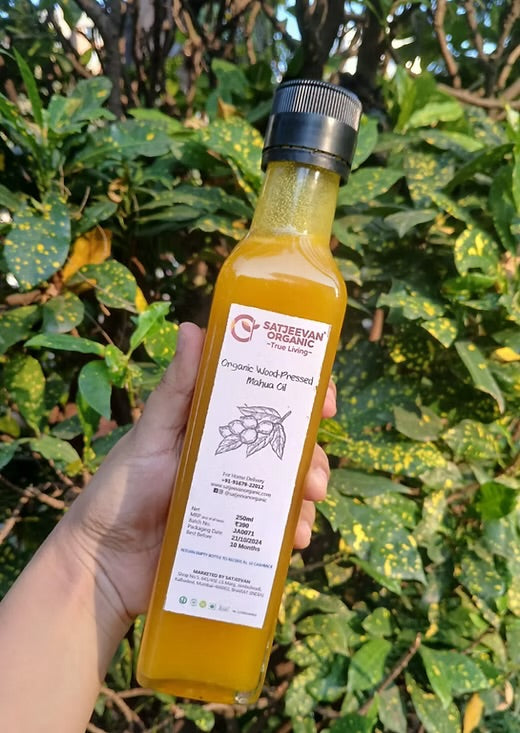 Organic Wood-Pressed Mahua Oil 250ml