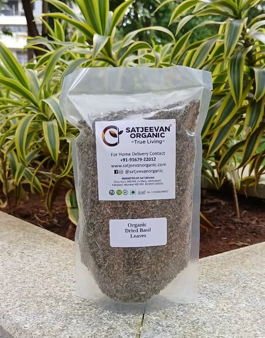 Organic Dried Basil Leaves 100g